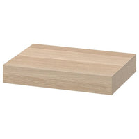 LACK wall shelf, white stained oak effect, 30x26 cm