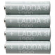 LADDA rechargeable battery, HR06 AA 1.2V, 1900 mAh, 4 pack