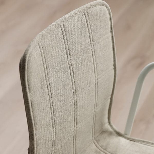 Ikea LÄKTARE - Meeting chair, light beige/white ,