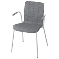 LÄKTARE conference chair, medium grey/white, 55x84x50 cm