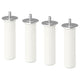 LÄTTHET leg, white/metal, 3 cm, 4 pack