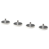 LÄTTHET leg, adjustable, white, 4 pack