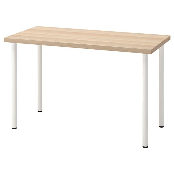 Ikea LAGKAPTEN / ADILS - Desk, white stained oak effect/white, 120x60 cm