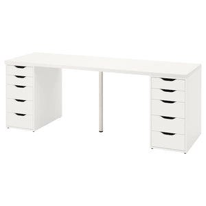 Ikea LAGKAPTEN / ALEX - Desk, white, 200x60 cm