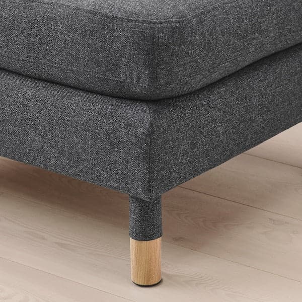 Ikea LANDSKRONA Footrest - Gunnared dark grey/wood ,