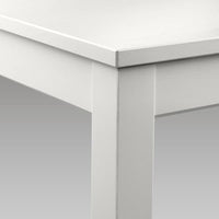 LANEBERG - Extendable table, white, 130/190x80 cm - best price from Maltashopper.com 60416138