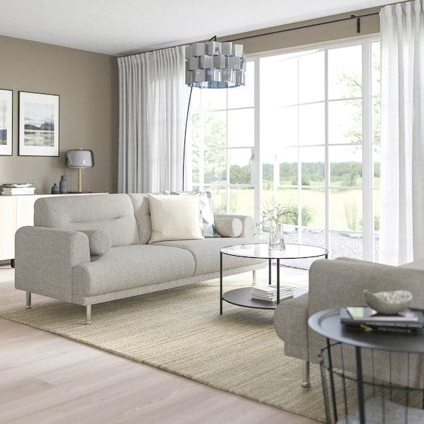 Ikea LÅNGARYD 2-seater sofa, Lejde light grey/metal ,