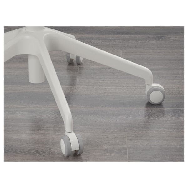 Ikea LÅNGFJÄLL Office chair with armrests - Gunnared dark grey/white ,