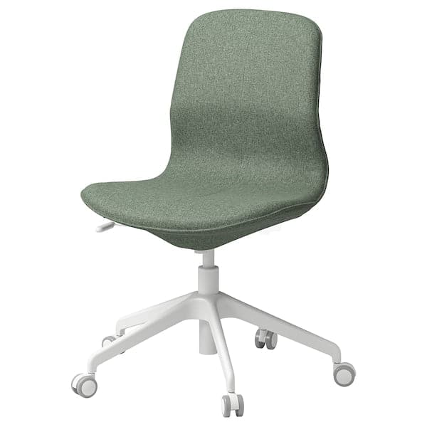 LÅNGFJÄLL - Meeting chair, Gunnared grey-green/white , - best price from Maltashopper.com 99506067