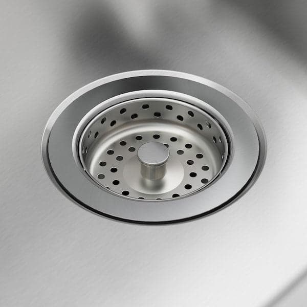 Ikea LÅNGUDDEN - Inset sink, 1 bowl, stainless steel, 56x53 cm