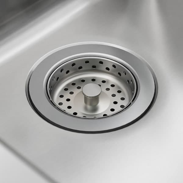 LÅNGUDDEN - Inset sink, 1 bowl, stainless steel, 46x46 cm - best price from Maltashopper.com 59157391