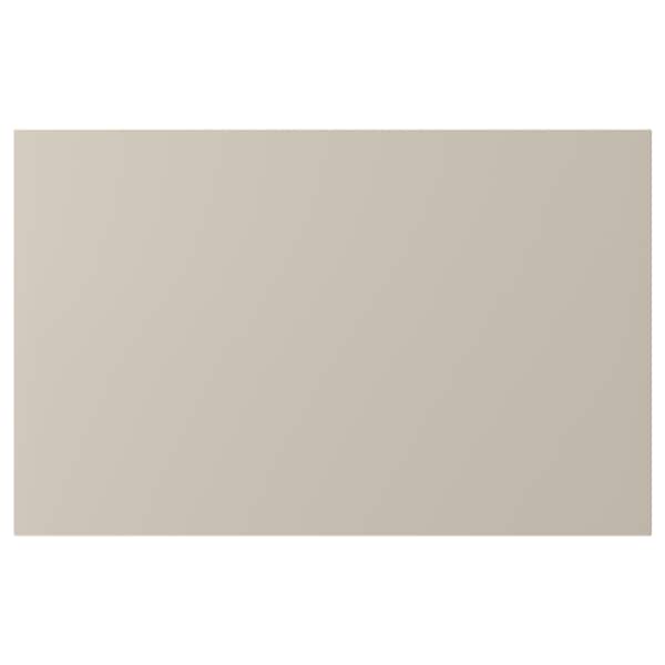 LAPPVIKEN door/drawer front, light grey-beige, 60x38 cm