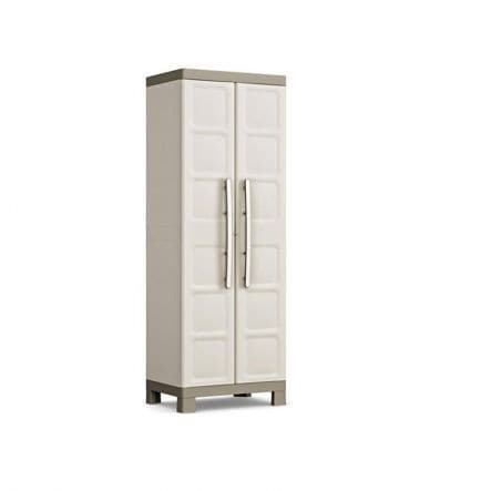 EXCELLENCE HIGH CABINET 4 ADJUSTABLE RACKS AND COPPER HOLDER - 65x45x182H BEIGE/TORTORY