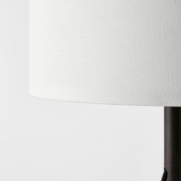 Ikea LAUTERS - Table lamp, ash brown/white ,