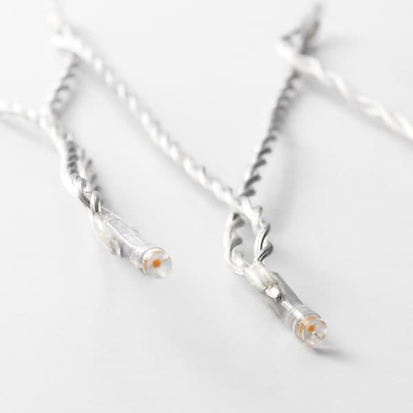 LEDFYR - LED lighting chain with 12 lights, indoor/battery-operated silver-colour - best price from Maltashopper.com 30421023