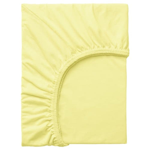 LEN Sheet with corners - yellow 80x165 cm , 80x165 cm