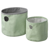 LEN box set of 2, green/light grey