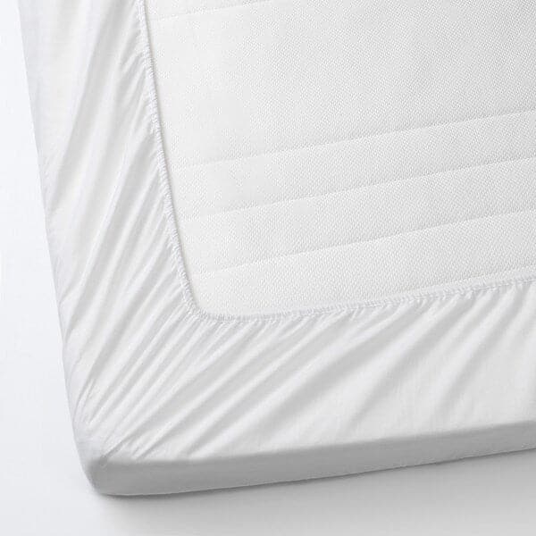 LENAST - Mattress protector, white, 60x120 cm - best price from Maltashopper.com 70373100