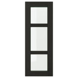 LERHYTTAN glass door, black stained, 30x80 cm