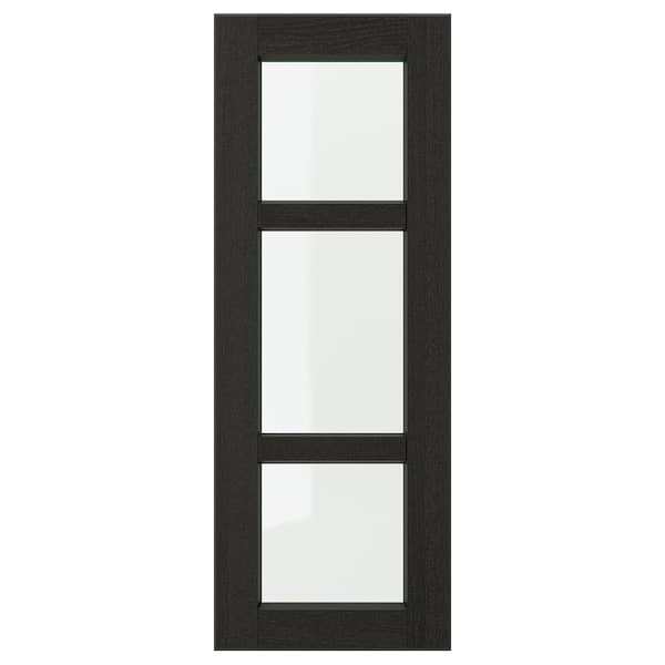 Ikea LERHYTTAN - Glass door, black stained, 30x80 cm