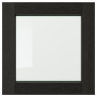LERHYTTAN glass door, black stained, 40x40 cm