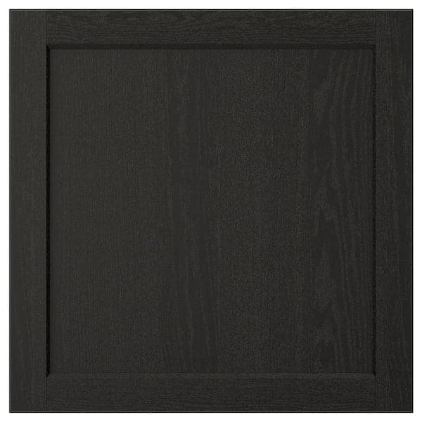 Ikea LERHYTTAN - Door, black stained, 60x60 cm