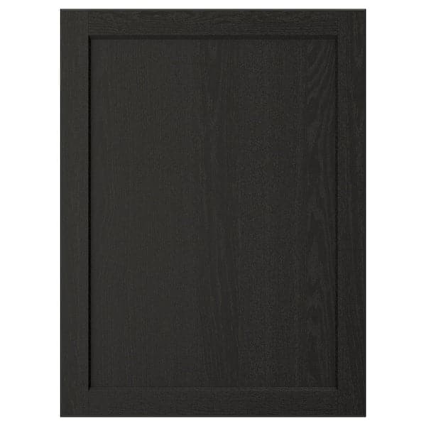 LERHYTTAN door, black stained, 60x80 cm