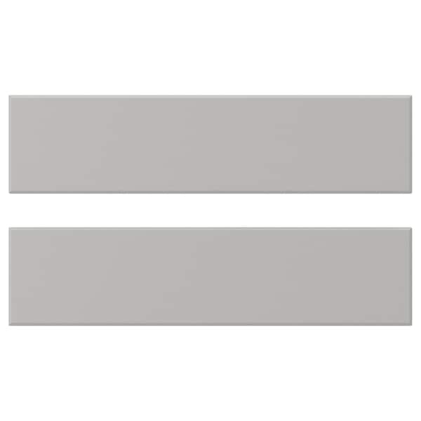 LERHYTTAN drawer front, light grey, 40x10 cm