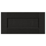 LERHYTTAN drawer front, black stained, 40x20 cm