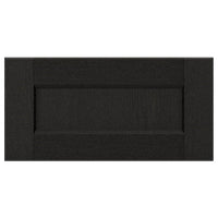 LERHYTTAN drawer front, black stained, 40x20 cm