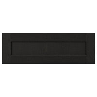 LERHYTTAN drawer front, black stained, 60x20 cm