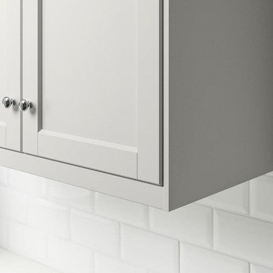 Ikea LERHYTTAN - Deco strip, contoured edge, light grey, 221 cm