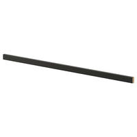 LERHYTTAN decorative plinth, black stained, 220 cm