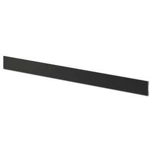 Ikea LERHYTTAN - Plinth, black stained, 220x8 cm