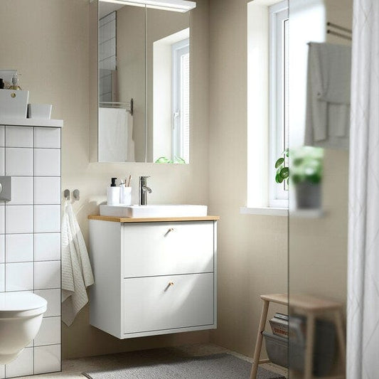 Ikea LETTAN - Mirror cabinet with doors, mirror effect/mirror glass, 60x15x95 cm