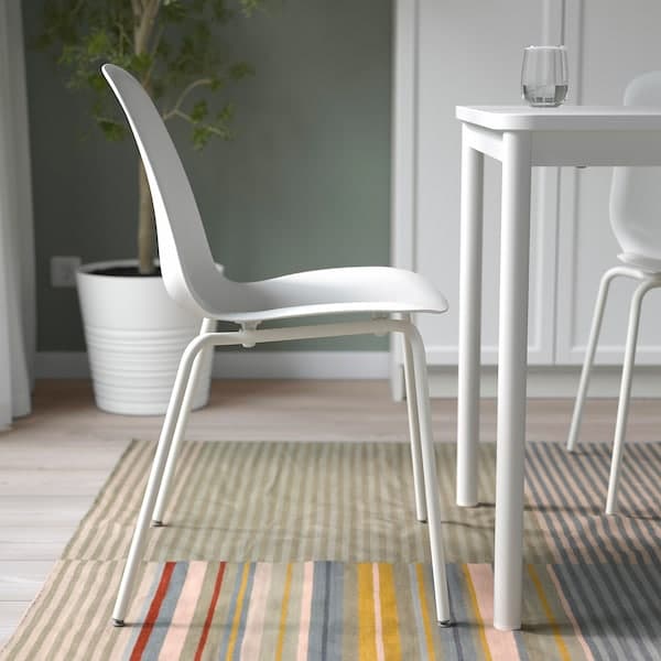 LIDÅS - Chair, white/Sefast white - best price from Maltashopper.com 39481381