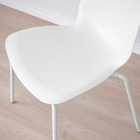 LIDÅS - Chair, white/Sefast white - best price from Maltashopper.com 39481381