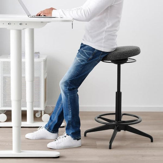 LIDKULLEN Stool for active seat - Gunnared dark grey , - best price from Maltashopper.com 30445774