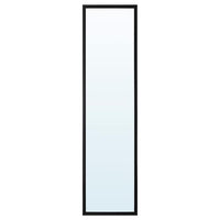 LILJETRÄD mirror, black, 30x115 cm