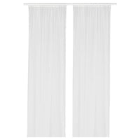 LILL Mesh curtains, 1 pair - white 280x300 cm , 280x300 cm - best price from Maltashopper.com 10070262