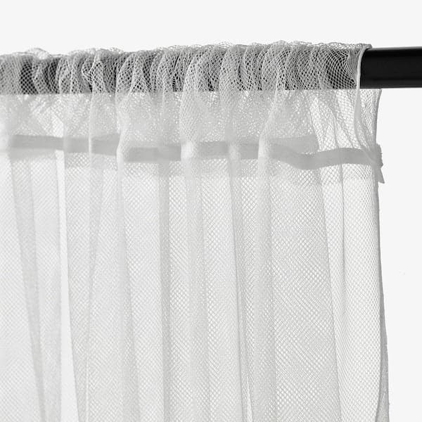 LILL Mesh curtains, 1 pair - white 280x300 cm , 280x300 cm - best price from Maltashopper.com 10070262