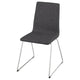 LILLÅNÄS chair, chrome-plated/Gunnared dark grey, 48x87x54 cm