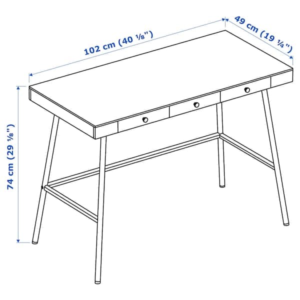 LILLÅSEN - Desk, bamboo, 102x49 cm - best price from Maltashopper.com 90278277