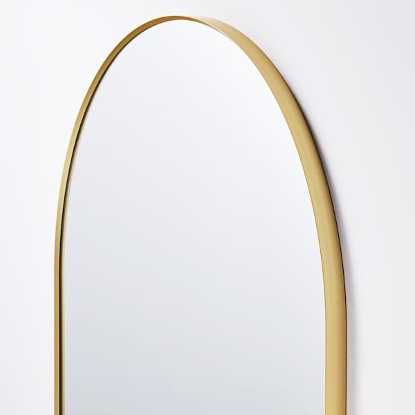LINDBYN - Mirror, gold-colour, 60x120 cm - best price from Maltashopper.com 90485597