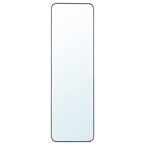 LINDBYN - Mirror, black, 40x130 cm