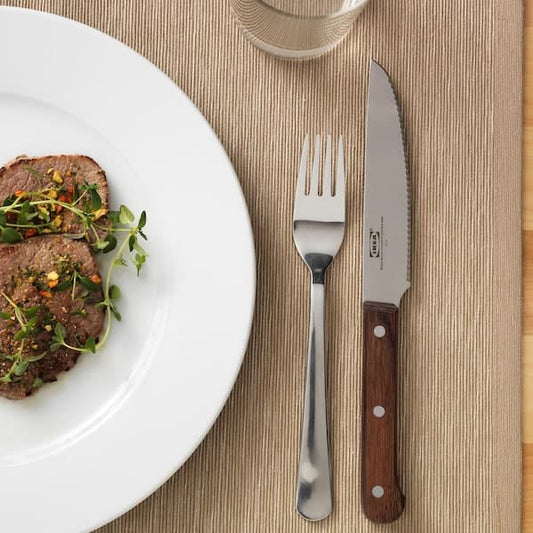 Ikea LINDRIG - Knife, dark brown, 24 cm