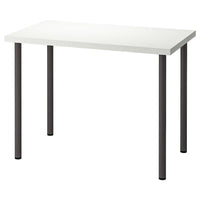 LINNMON / ADILS desk, white/dark grey, 100x60 cm