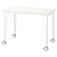 LINNMON / KRILLE desk, white, 100x60 cm