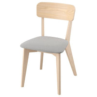 LISABO chair, ash/Tallmyra white/black, 46x80x51 cm