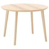 LISABO table, ash veneer, 105 cm